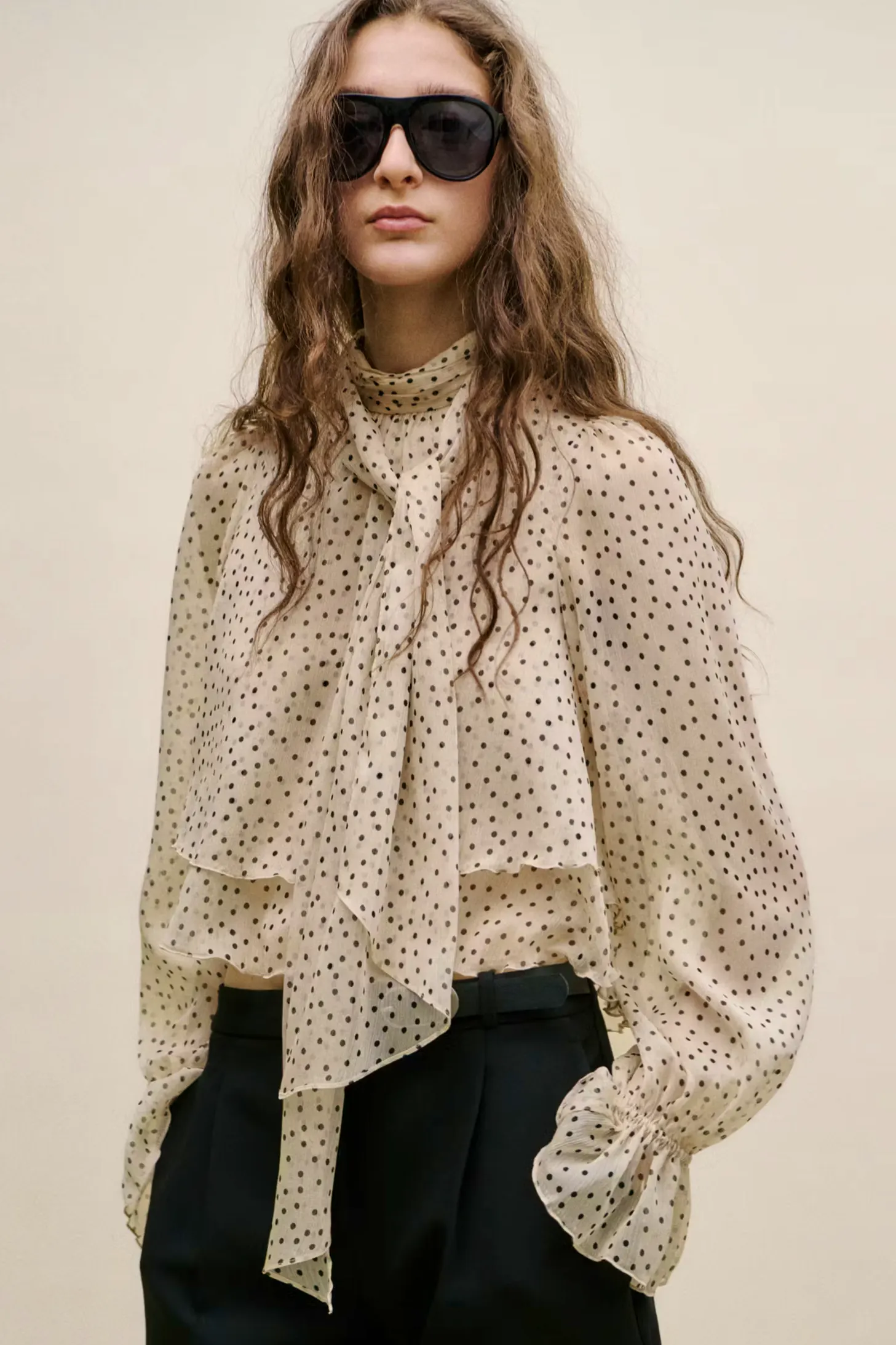 Bow Polka-Dot Blouse £49.99