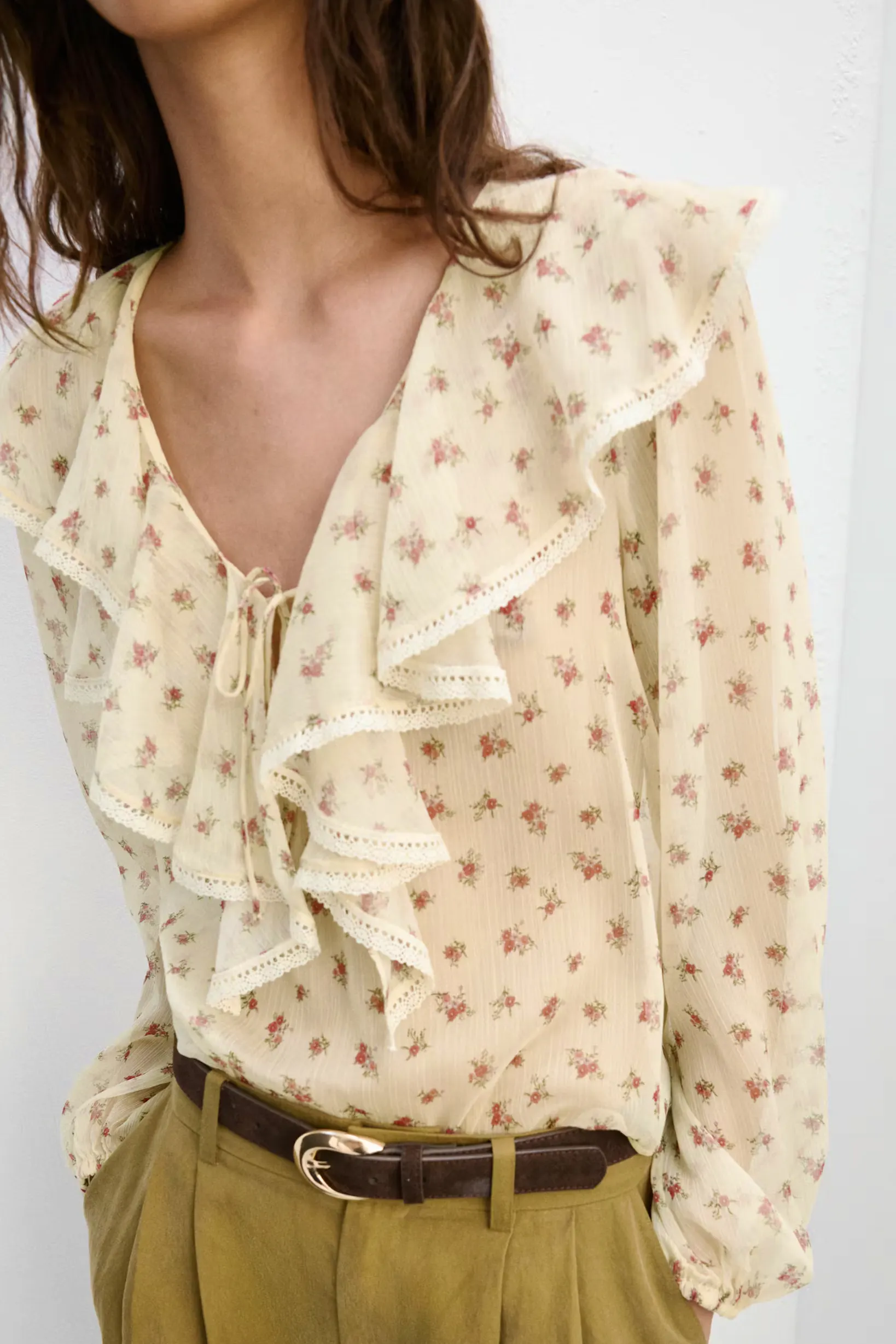 Ruffled Floral Blouse £45.99