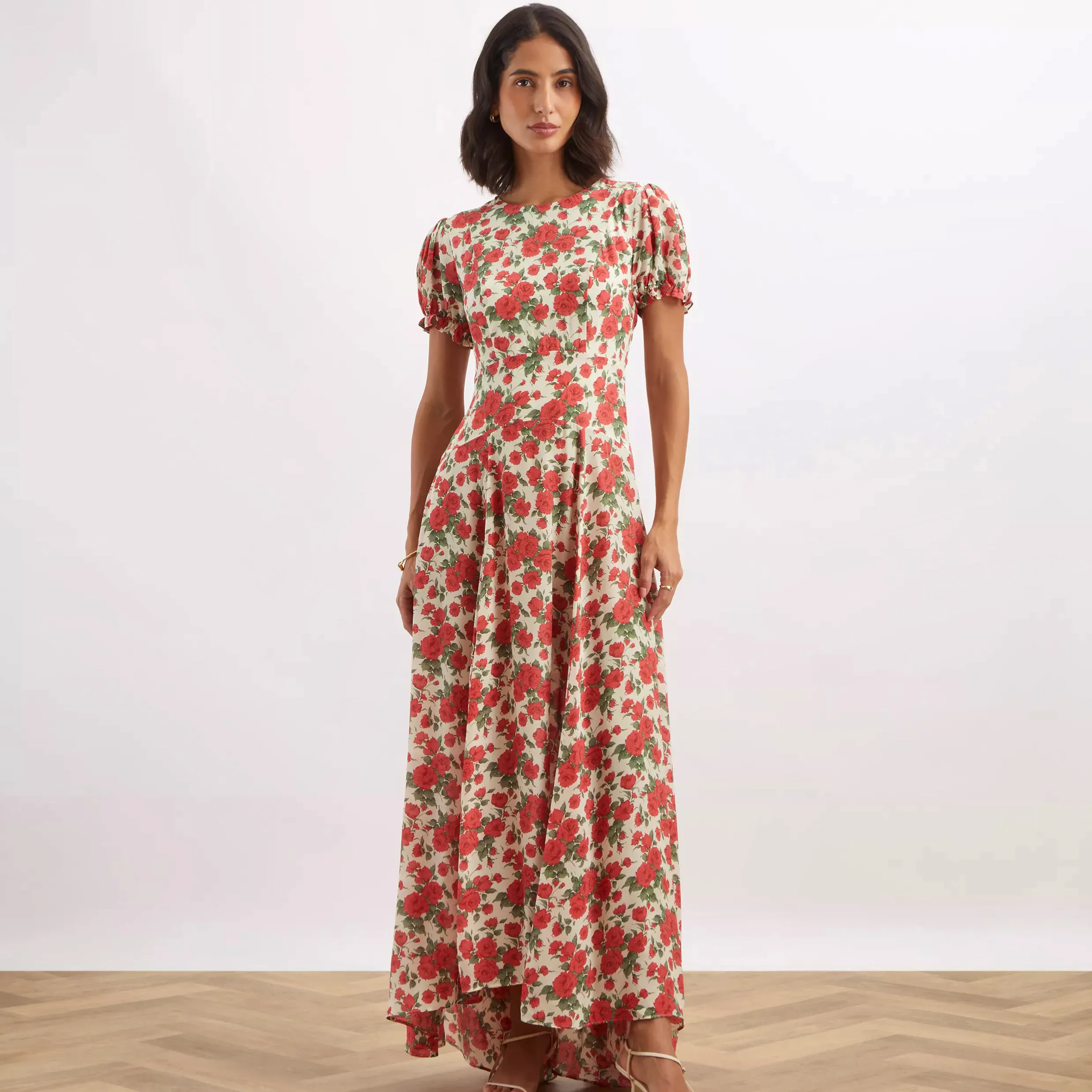 Liberty Carline Rose Midnight Maxi Dress, £395