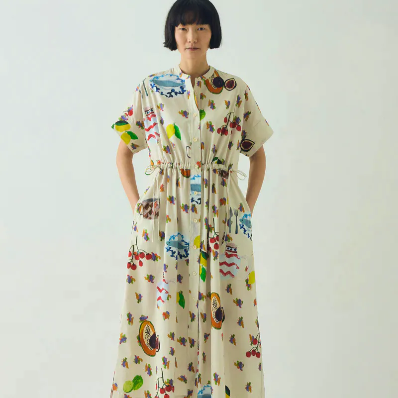 Toast Table Setting Print Cotton Dress, £185