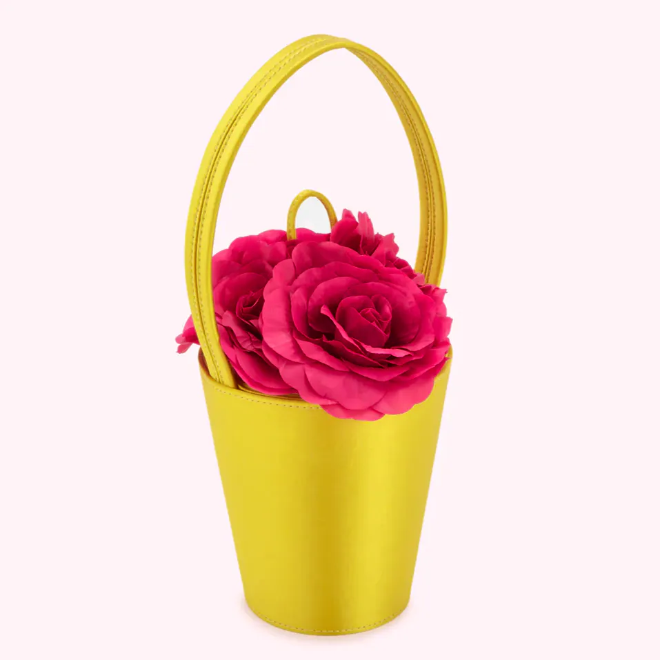 Lulu Guinness Chartreuse Rose Basket Bag, £345