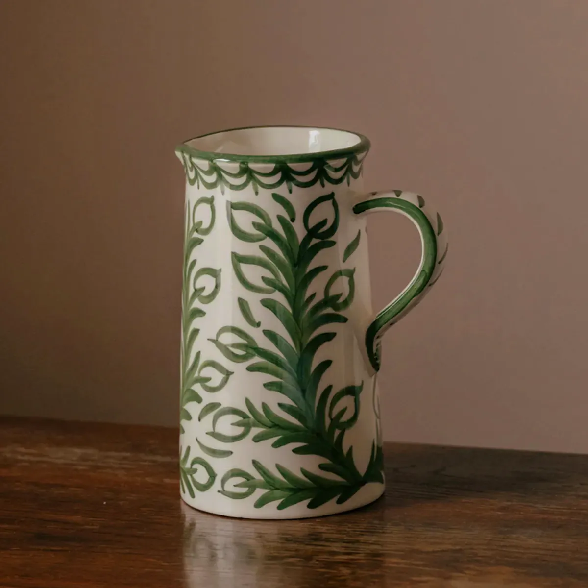 Late Afternoon Large Green Jug, £99