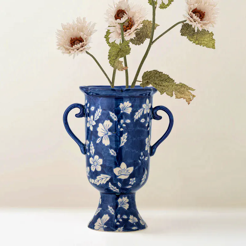 Att Pynta Amara Floral Stoneware Vase, £36