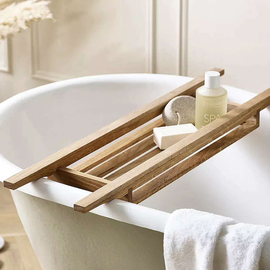 The White Company Wooden Bath Tidy, £60