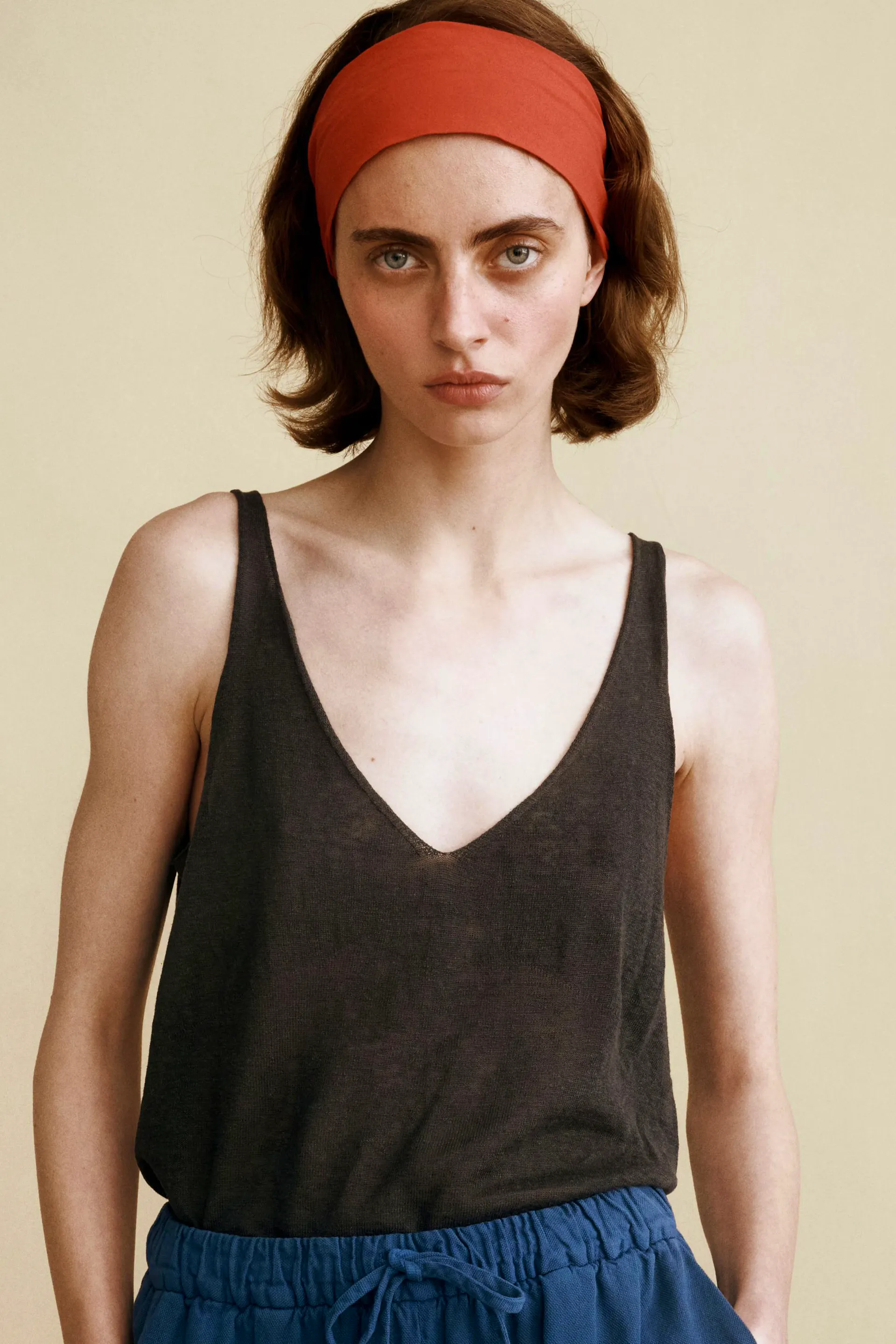 Linen Knit Strappy Top £35.99