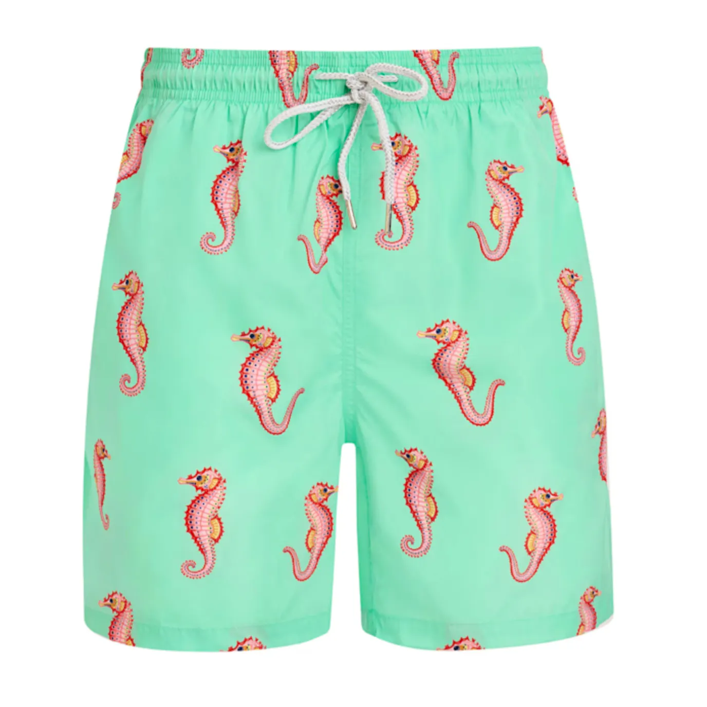 Wolf & Badger Light Green Seahorse Shorts, £60