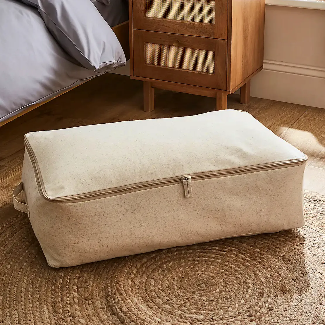Natural Linen Underbed Storage Bag £10