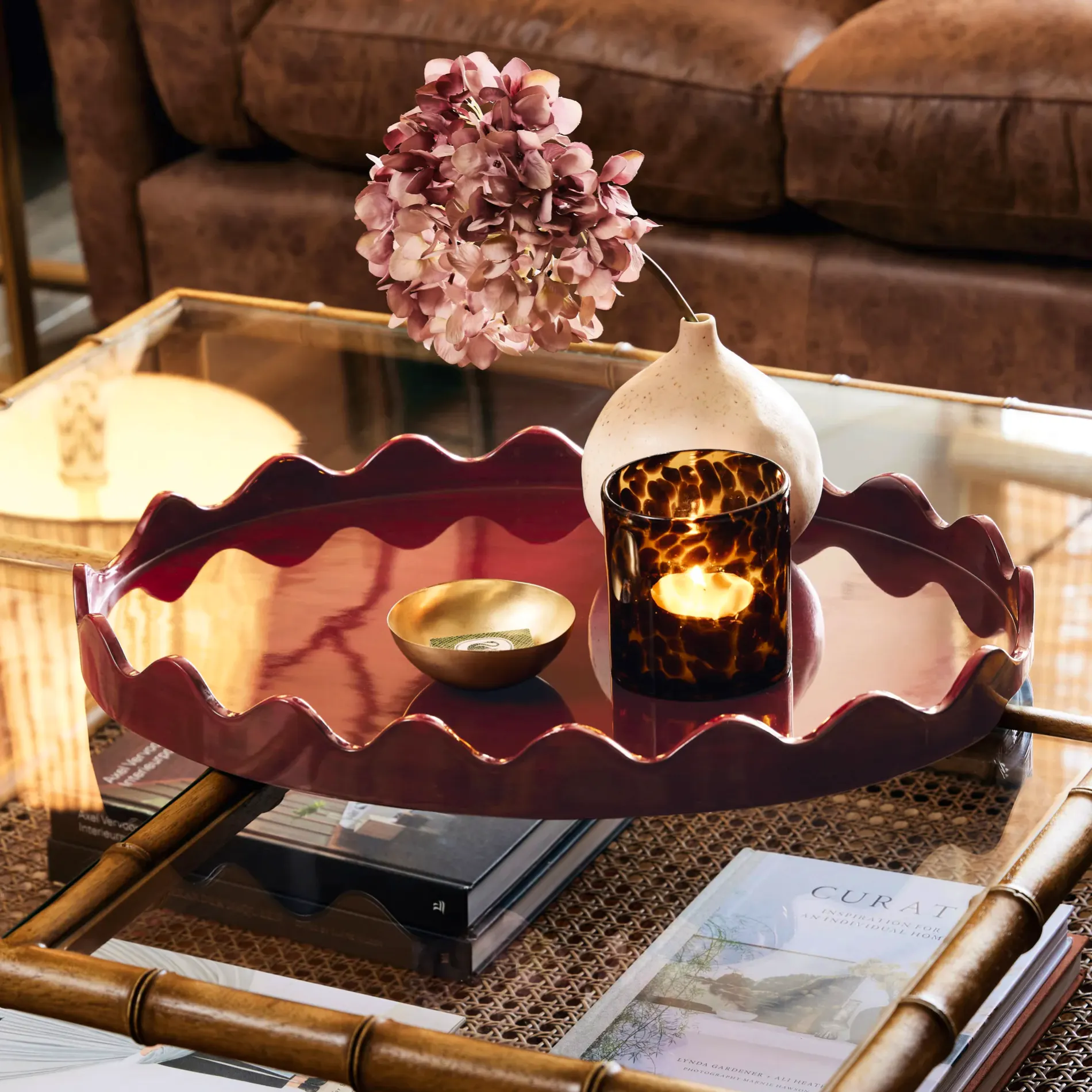 OKA Talasa Tray – Red, £150