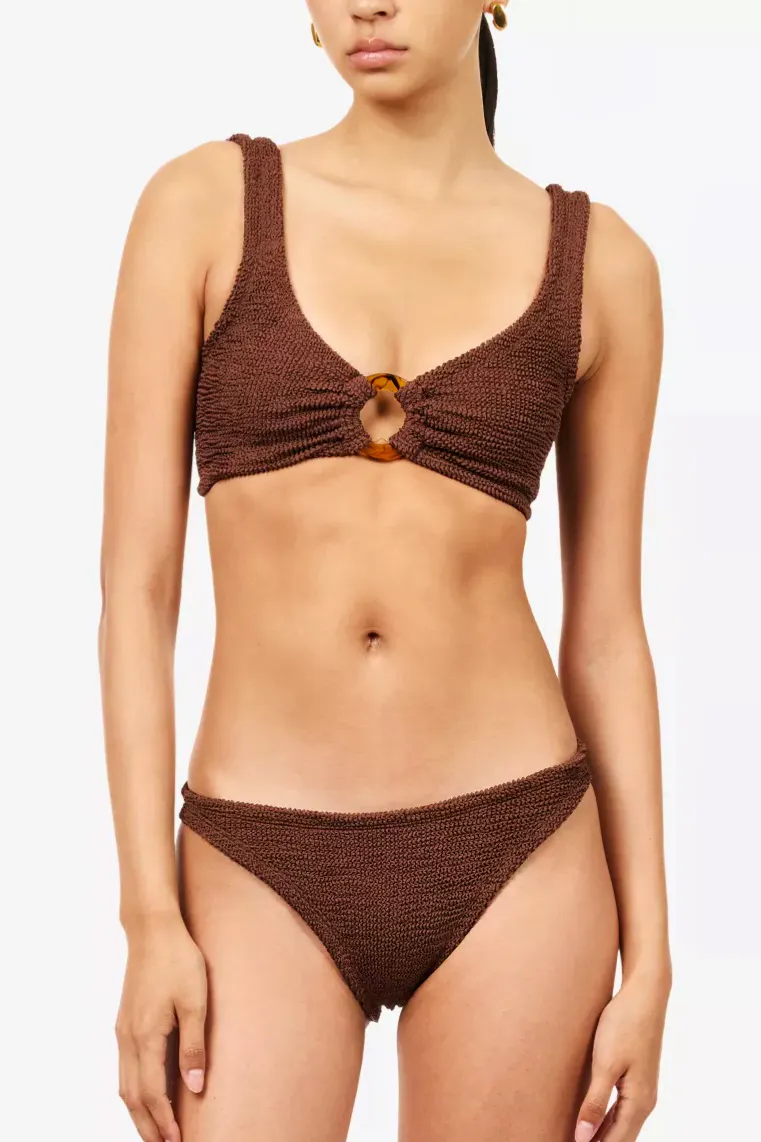 Hunza G Julia Ring Crinkled Bikini Set, £185
