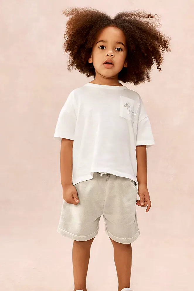 The White Company Organic Cotton Beach Club T-Shirt and Shorts Set, £28