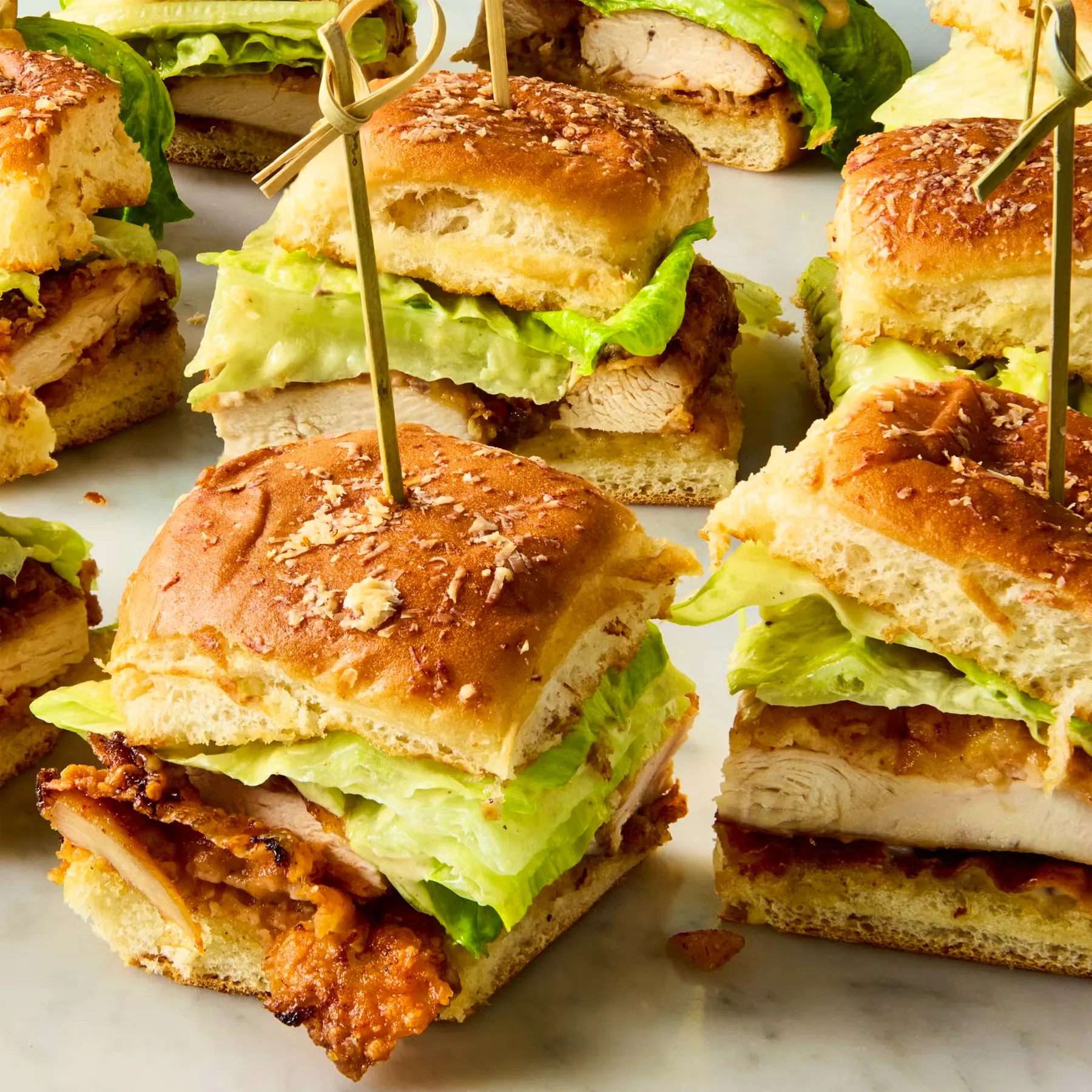 Chicken Caesar Sliders 