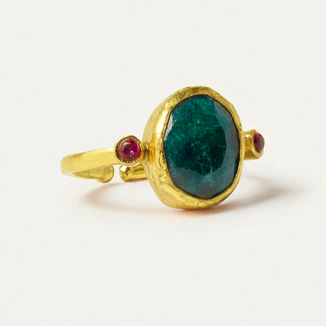 Ottoman Hands Lucia Emerald Cocktail Ring, £72
