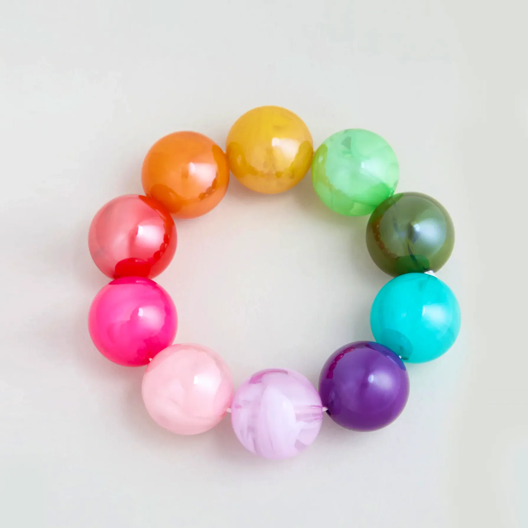 Sahara Colour Pop Resin Spheres Bracelet, £19
