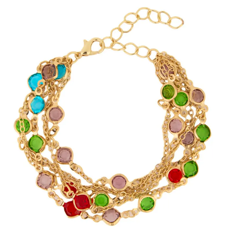Wolf & Badger Glass Multi Layer Bracelet, £37