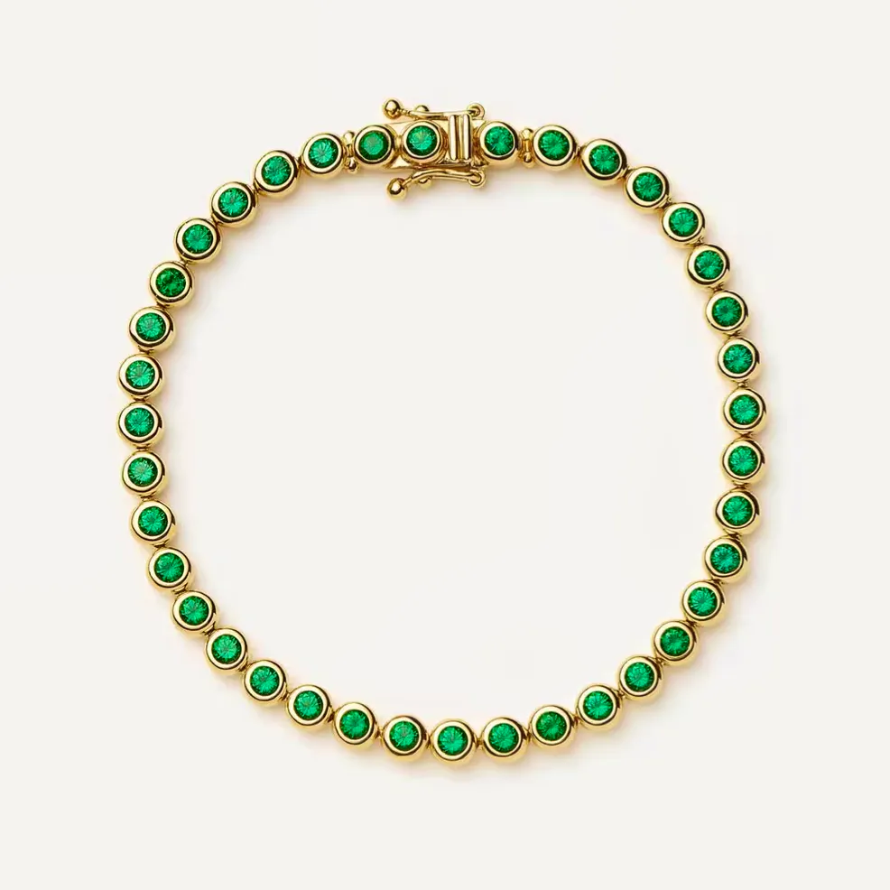 Missoma 18ct Gold-Plated Vermeil Silver Tennis Round Bracelet, £193