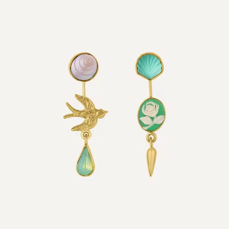 Grainne Morton 18ct Gold-Plated Double Detachable Victorian Drop Earrings, £325