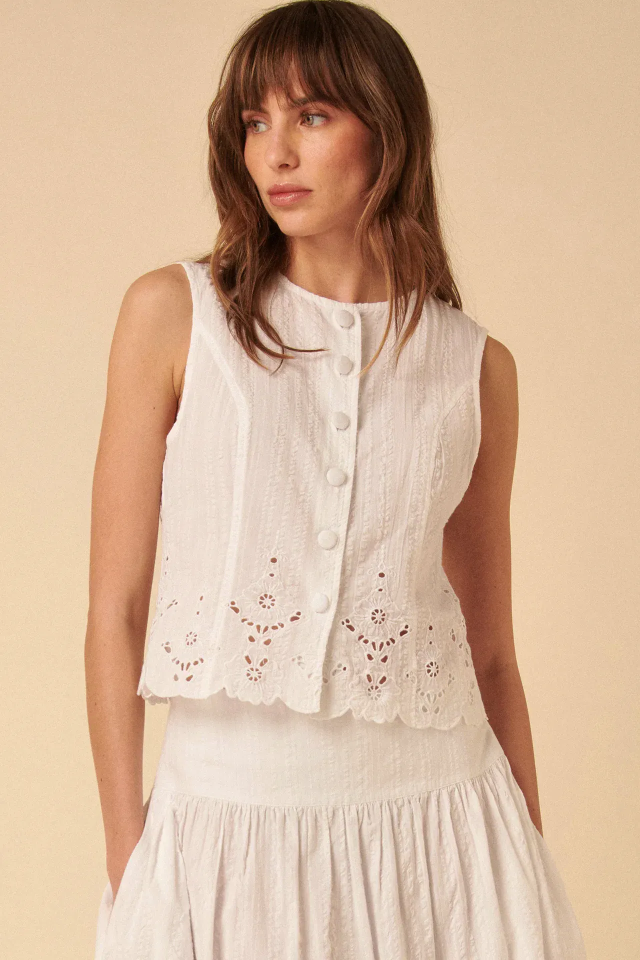 Nobody’s Child White Broderie Top, £30