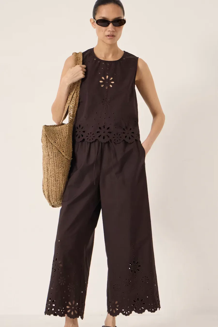 Hush? Renna Broderie Placement Trousers, £95