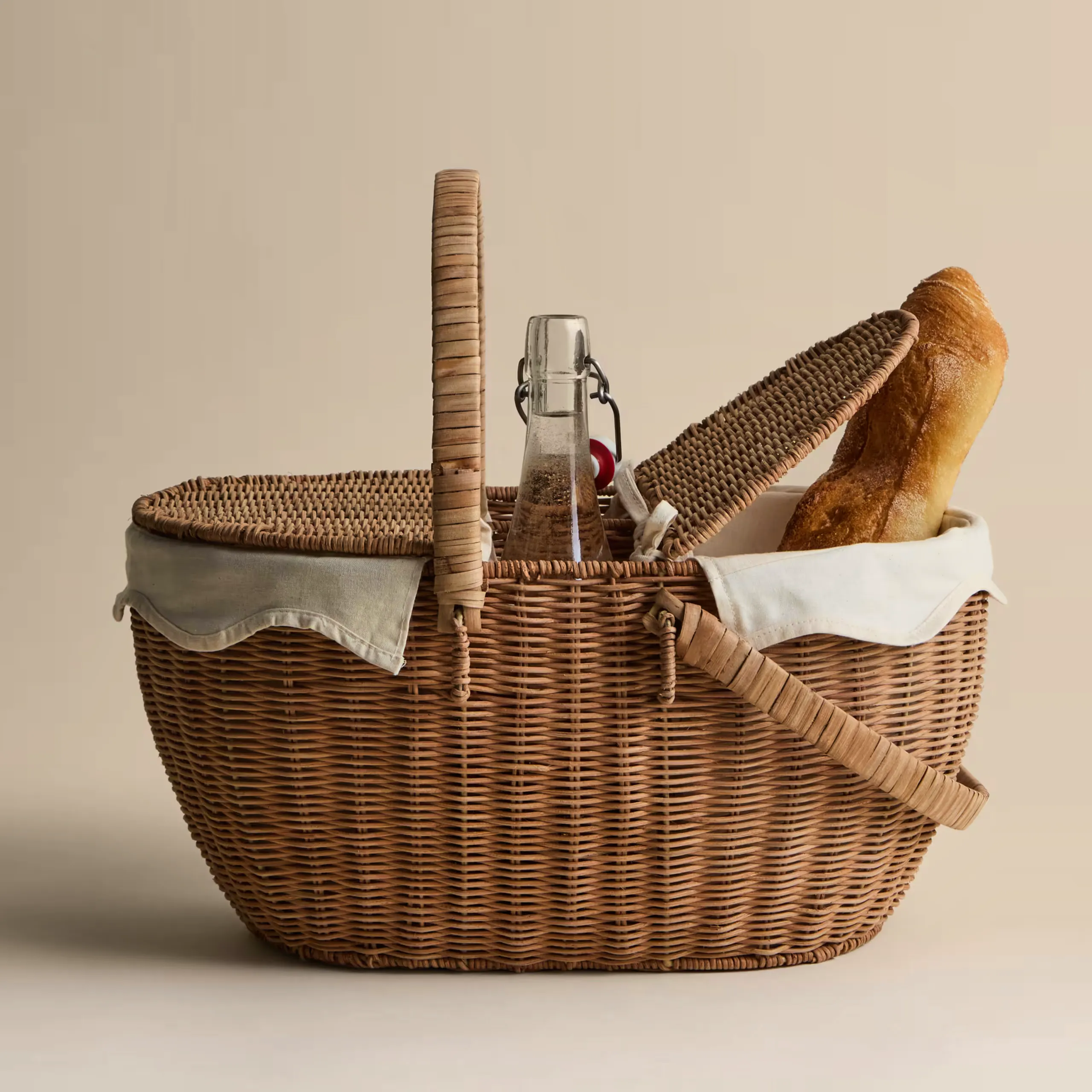M&S Wicker Picnic Hamper with Wine Holder, £40