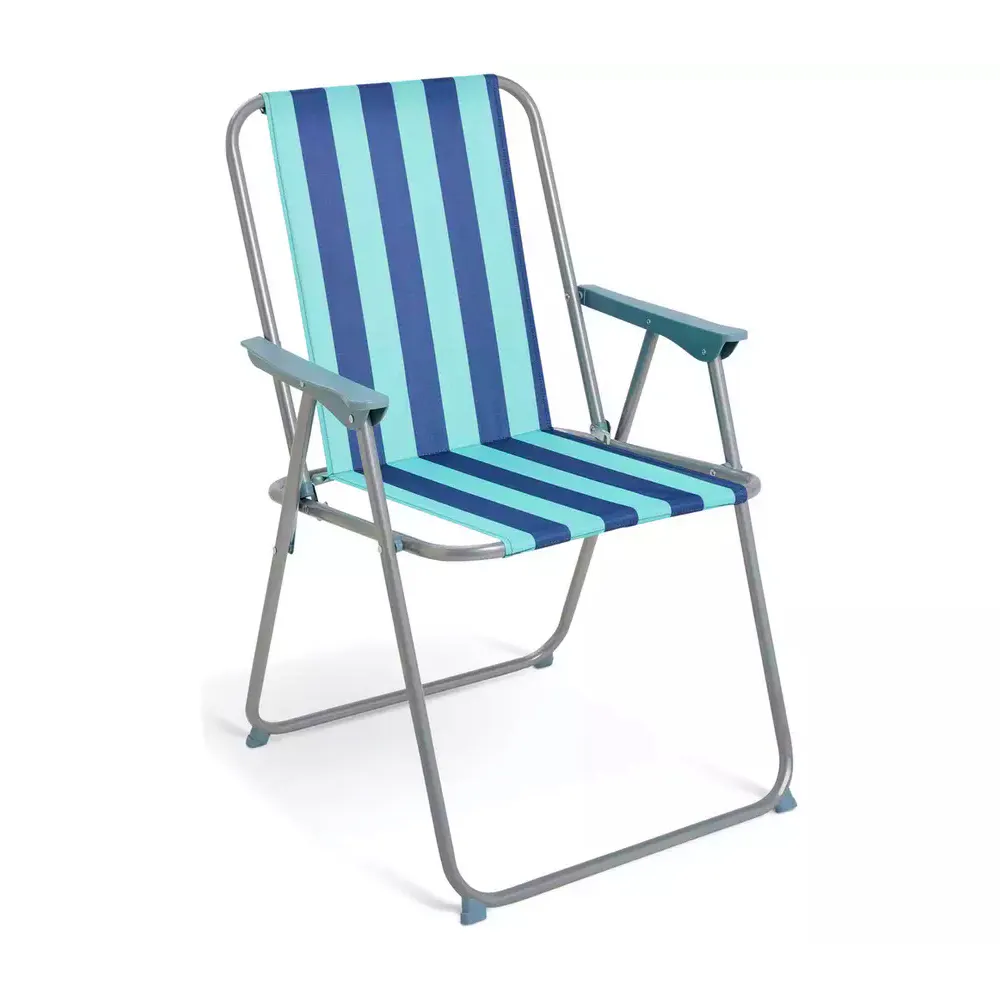 Habitat Bright Stripe Folding Metal Garden Chair, £15