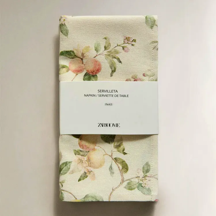 Zara Home Botanical Print Napkins (Pack Of 2), £12.99