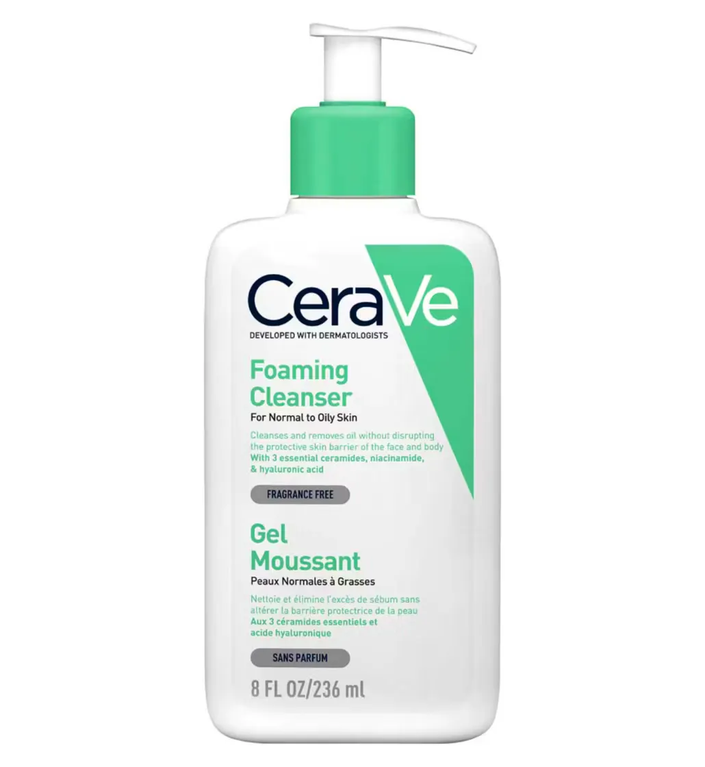 CeraVe Foaming Cleanser With Niacinamide For Normal To Oily Skin