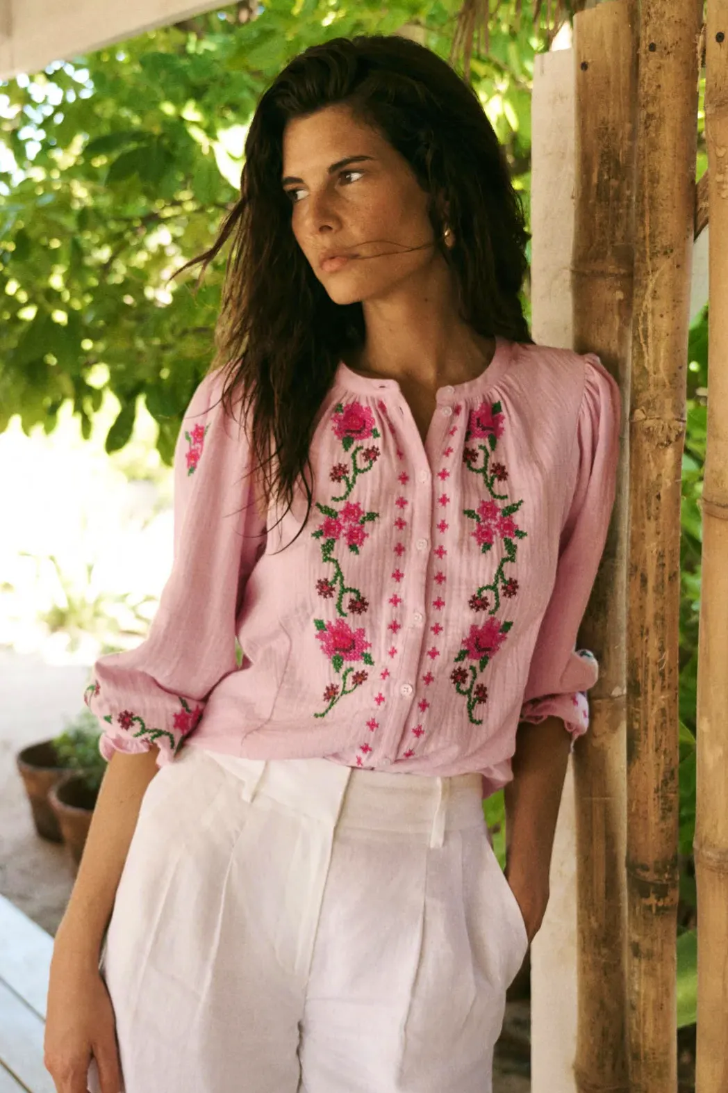 Boden Camille Double Cloth Top, £79