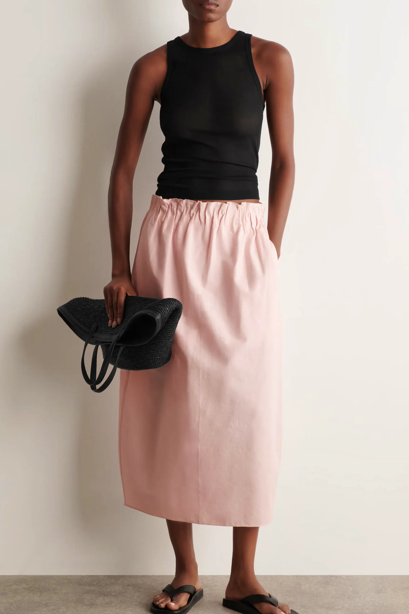 Cos Cotton-Linen Balloon Midi Skirt, £85
