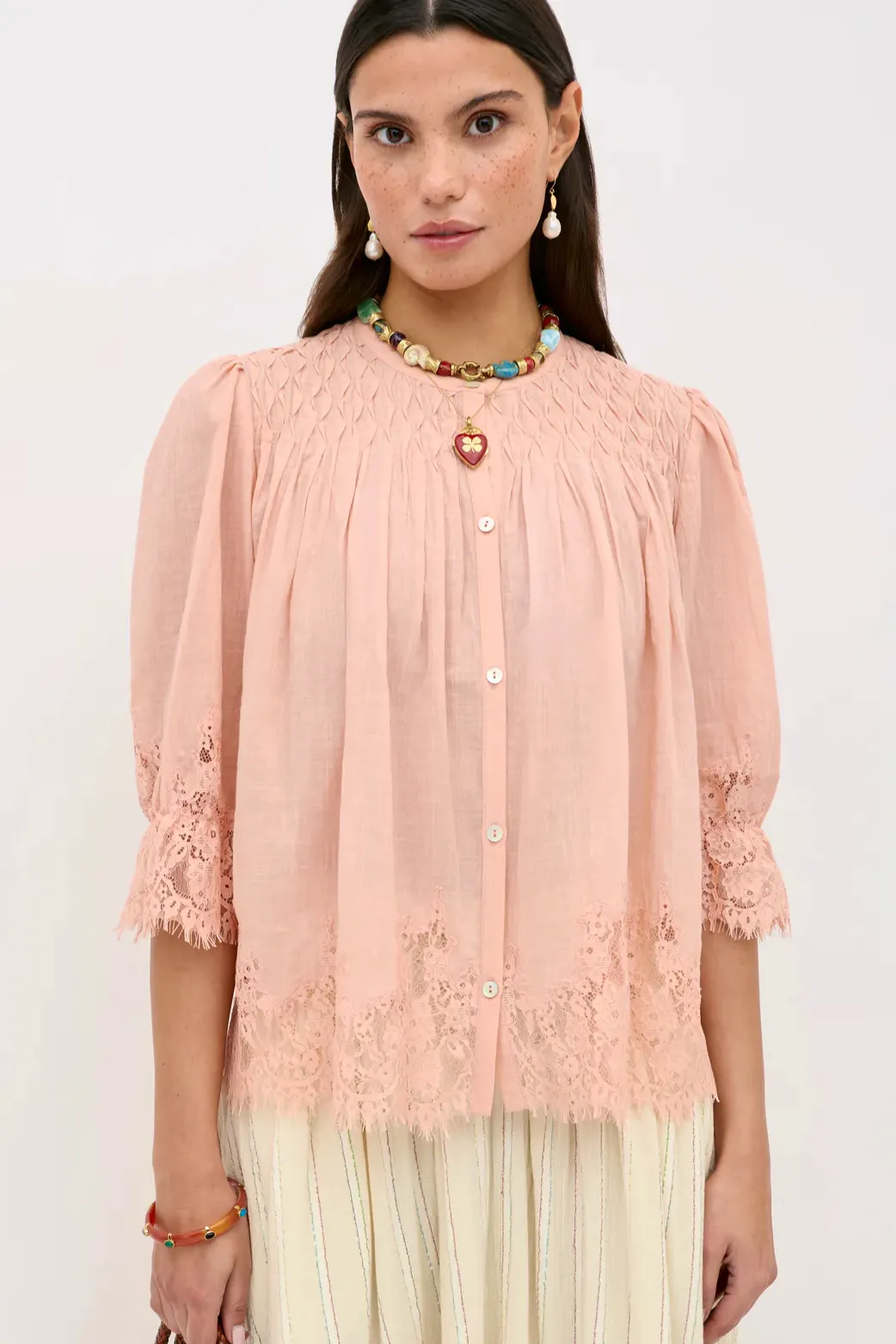 Rixo Erika Cotton Blouse, £165