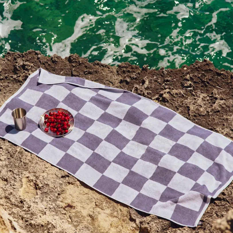 HAY Check Bath Towel, £55