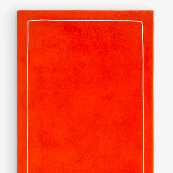 Yves Delorme Croisiere Border-Embroidery Cotton Beach Towel, £87.20