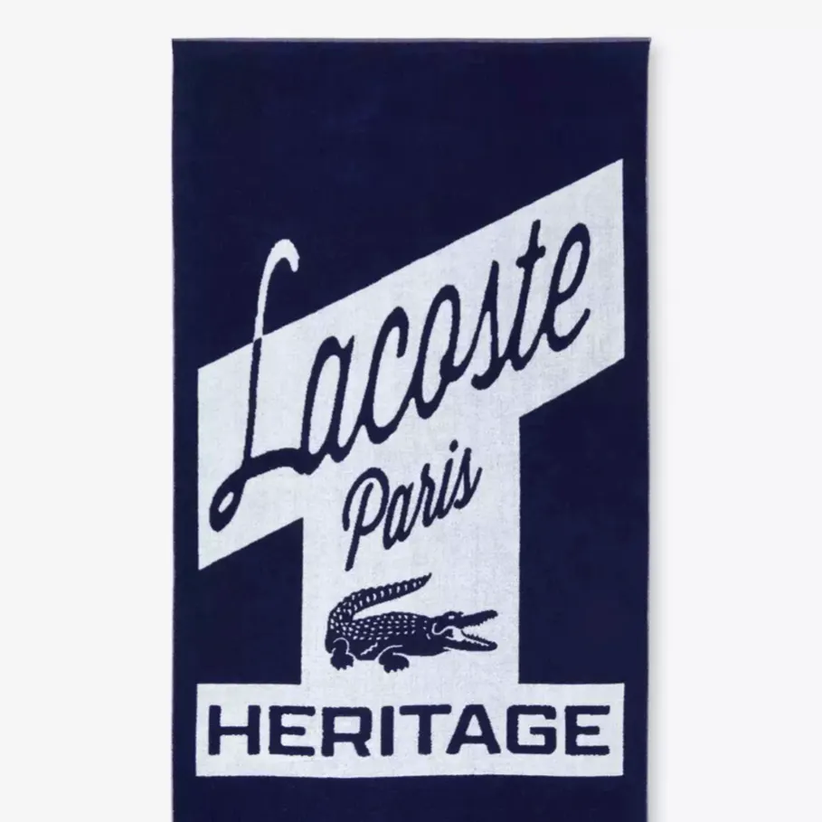 Lacoste L Rétro Cotton Beach Towel, £92