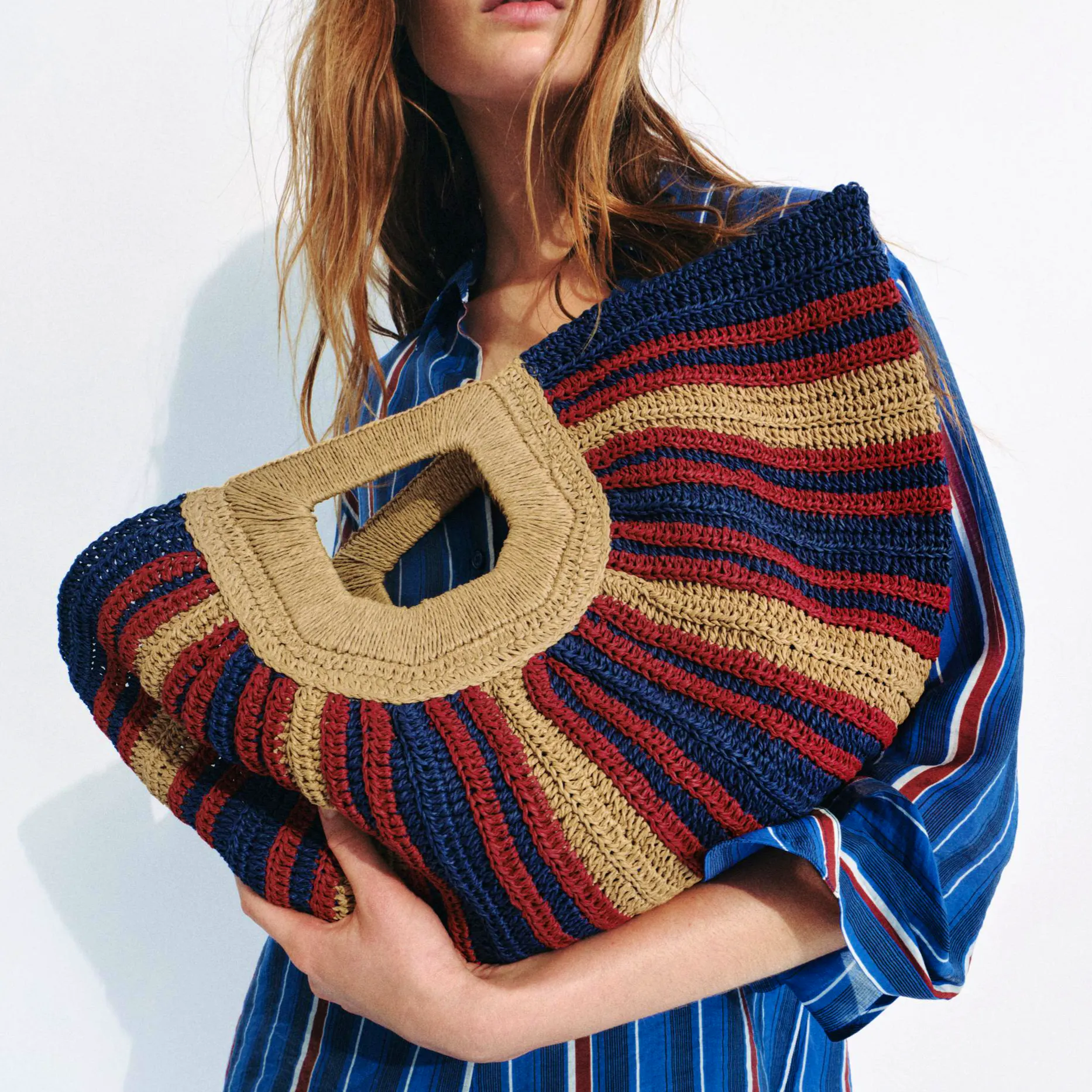 Zara Braided-Effect Printed Bag, £40