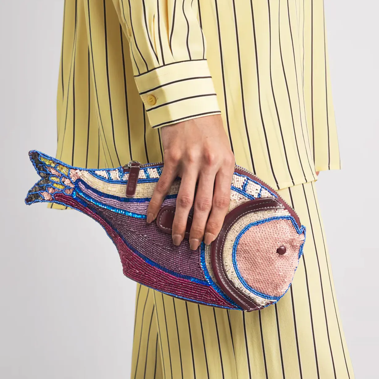 Staud Beaded Pesce Clutch, £395