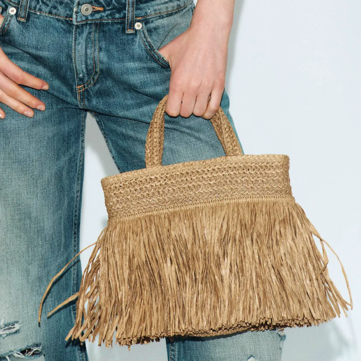 Zara Fringed Handbag, £40