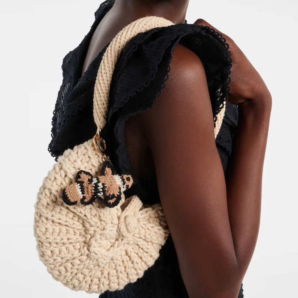 Poupette St Barth Praia Crochet Bag, £230