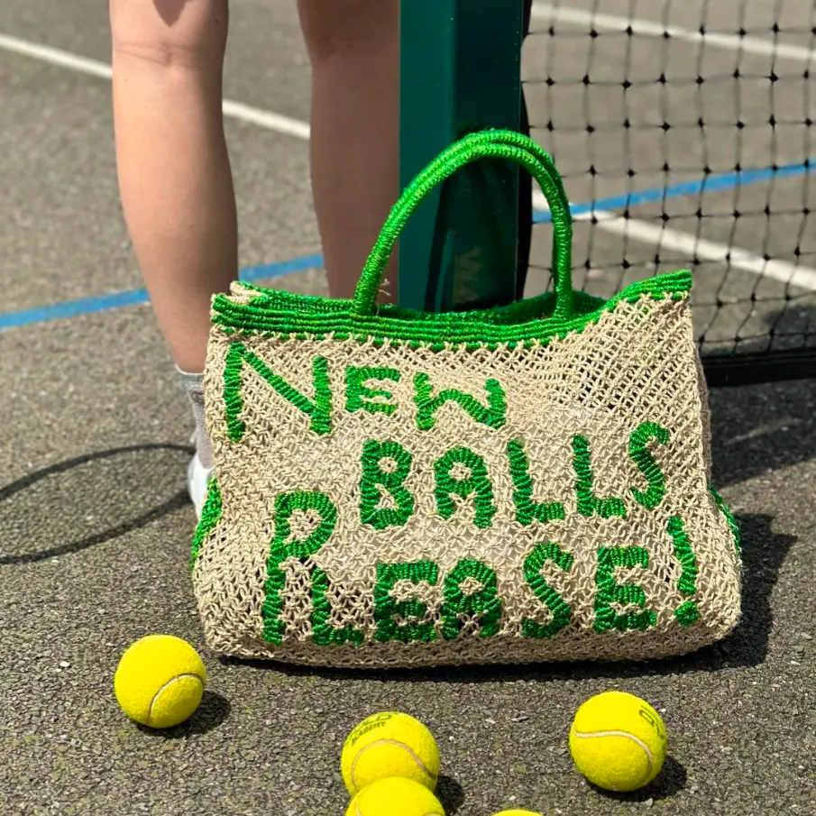 Holly & Co New Balls Please Jute Tote, £48