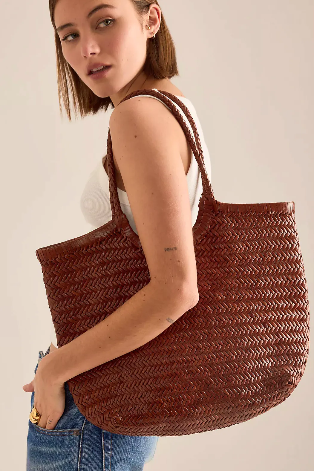 Anthropologie Nola Woven Leather Bag, £81 (Was £135)