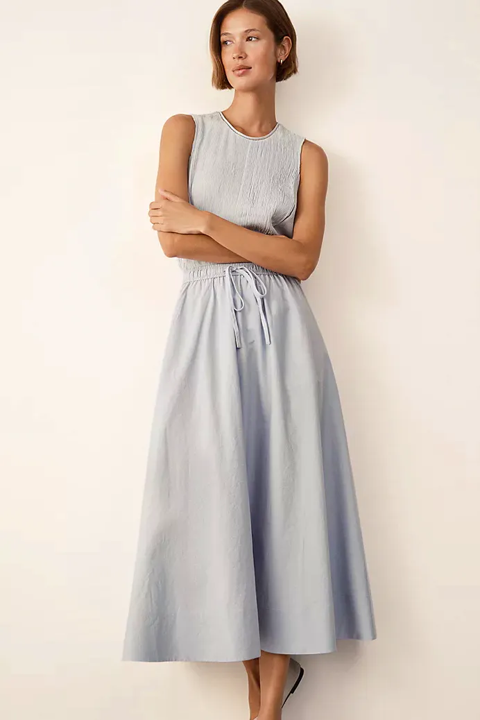 The White Company Cotton Gathered Skirt, £84 (Was £120)