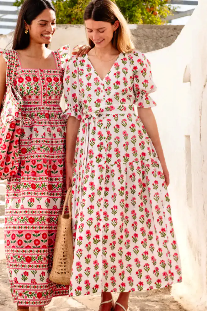 Pink City Prints Ruby Bloom Francis Dress, £147 (Was £245)