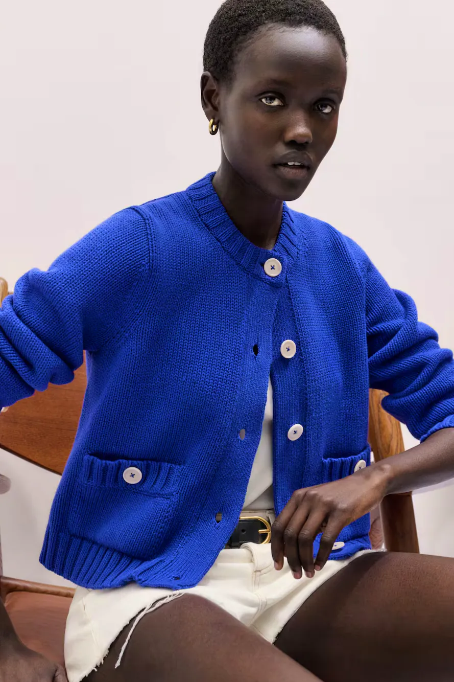 Me + Em Straight Crop Cardigan, £75 (Was £150)