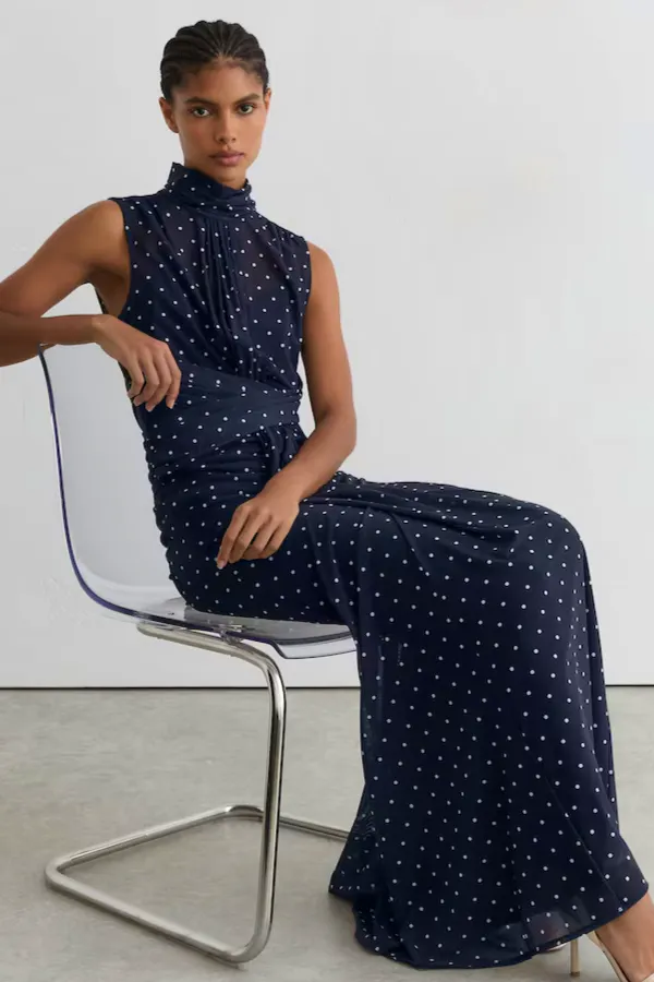 Reiss Polka-Dot Print Sleeveless Maxi Dress, £210