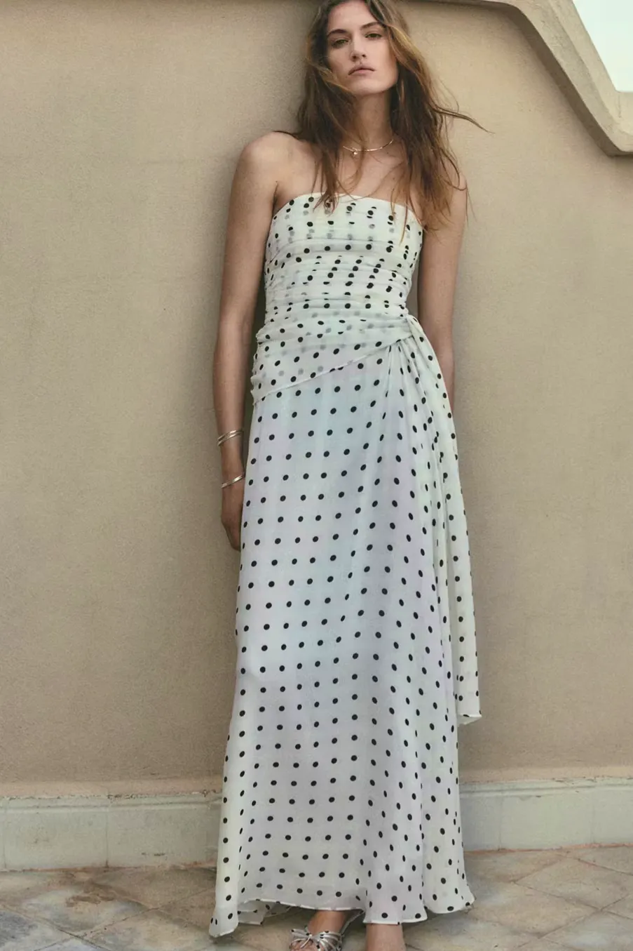 Mango A-Line Polka Dot Dress, £109.99