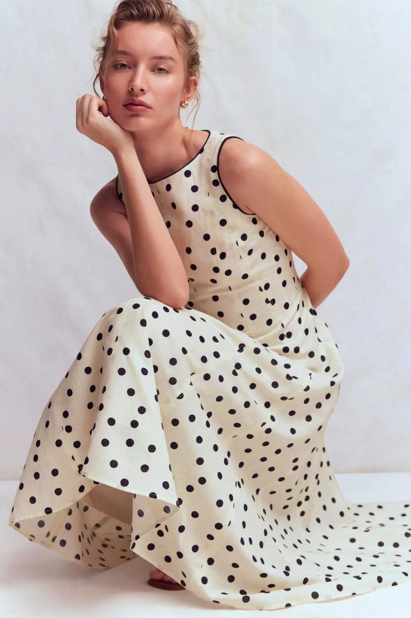 Boden Annet Linen Blend Midi Dress, £159