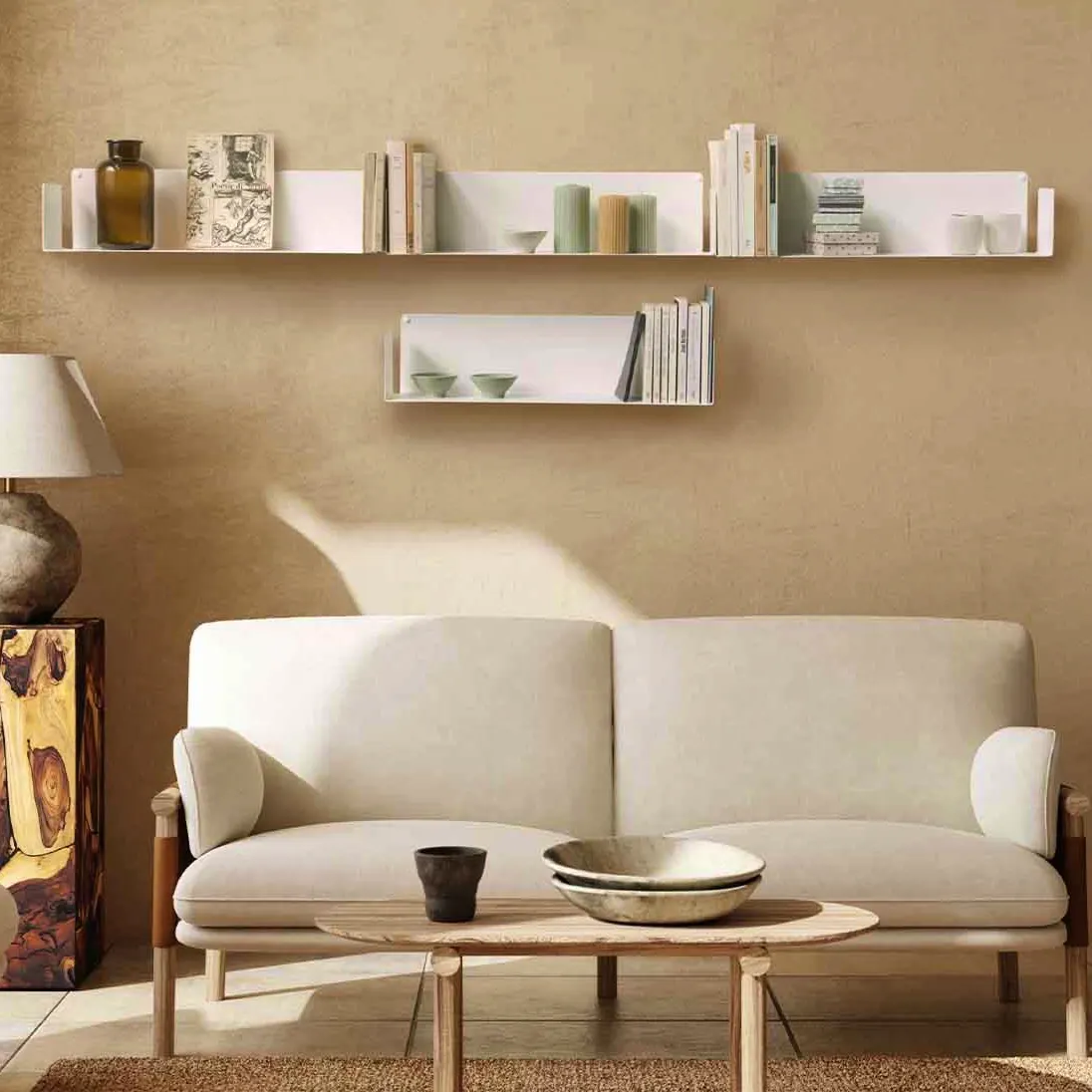 Teebooks White Wall Shelf – 60 X 15 Cm – Set Of 4, £210