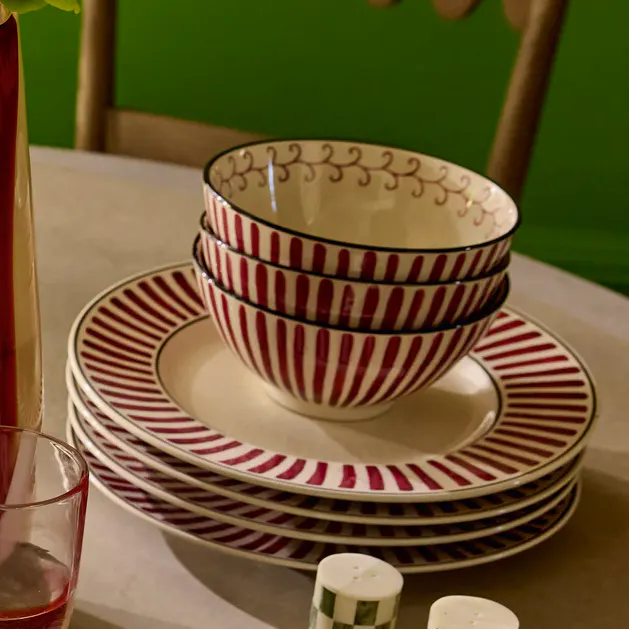 OKA Kintaro Bowls - Set of Four - Cochineal, £65