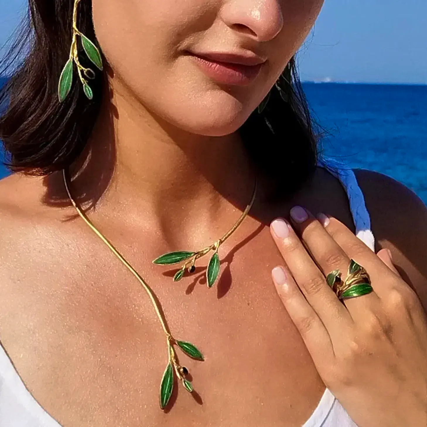 Etsy Greek Olive Branch Necklace, from £65.66