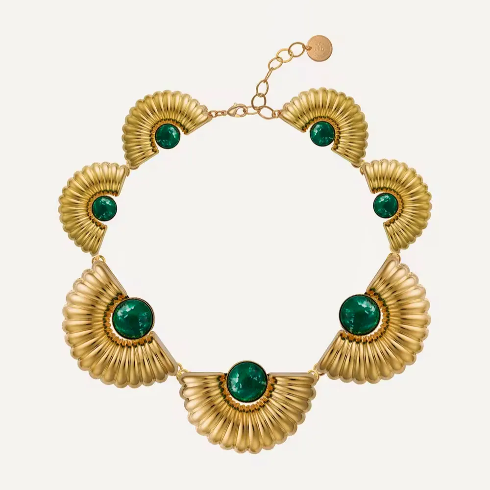 Anton Heunis Gold-Plated Short Consecutive Arch Gadrooned Necklace, £205