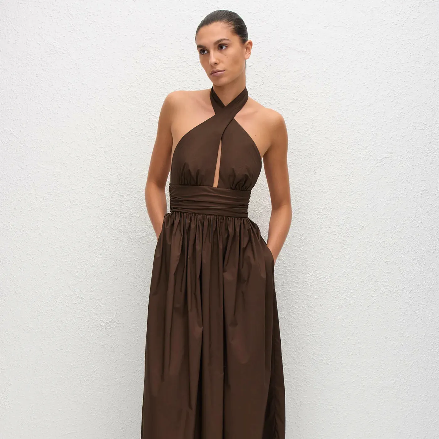 Matteau Keyhole Halter Midi Dress, £410