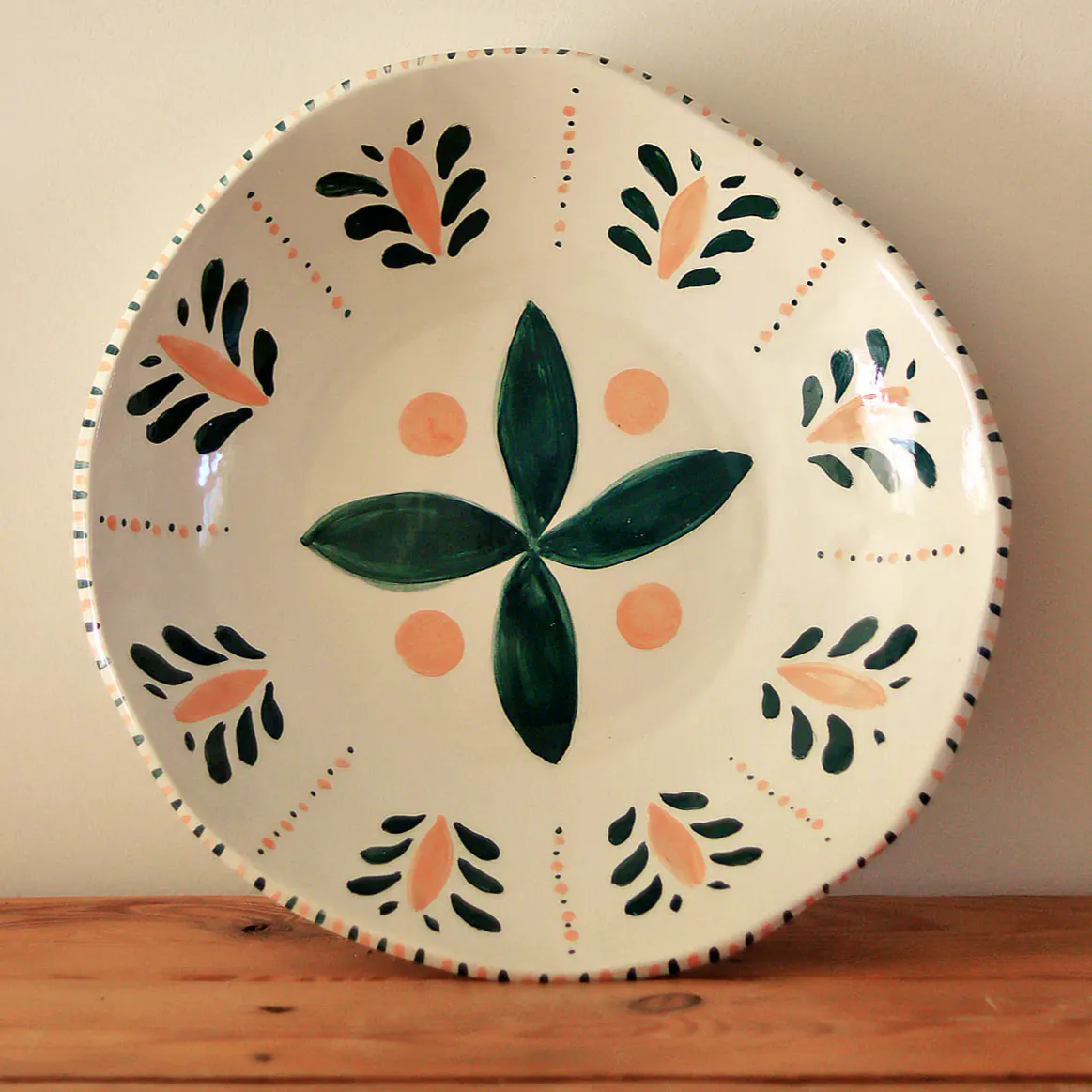 Maison Flaneur Grecian Leaf Handcrafted Serving Platter, £160